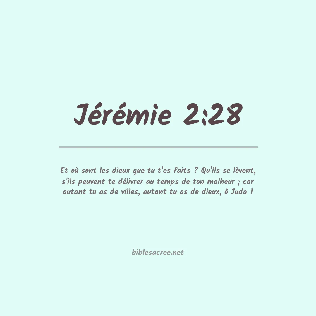 Jérémie - 2:28