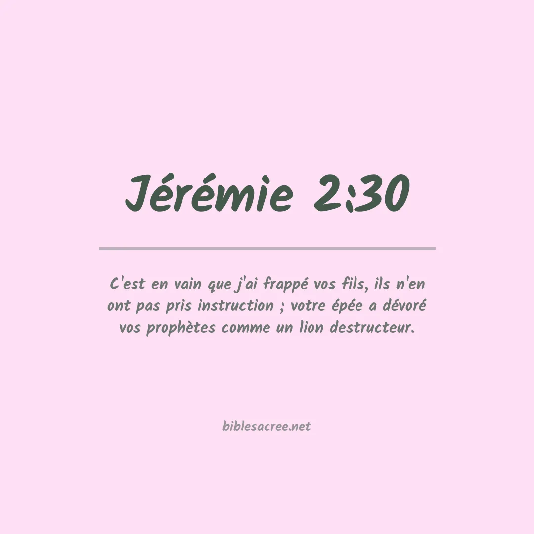 Jérémie - 2:30