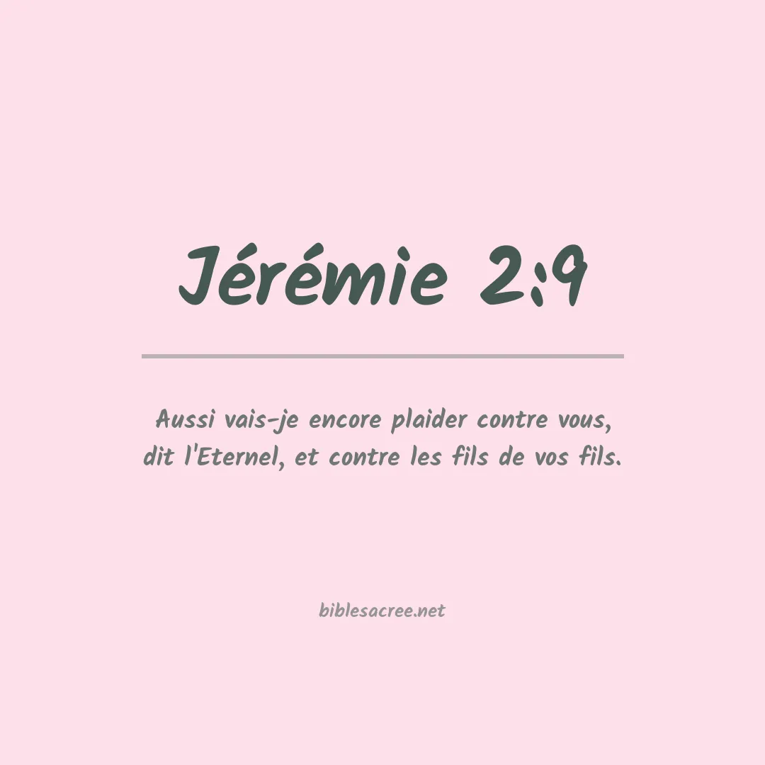 Jérémie - 2:9