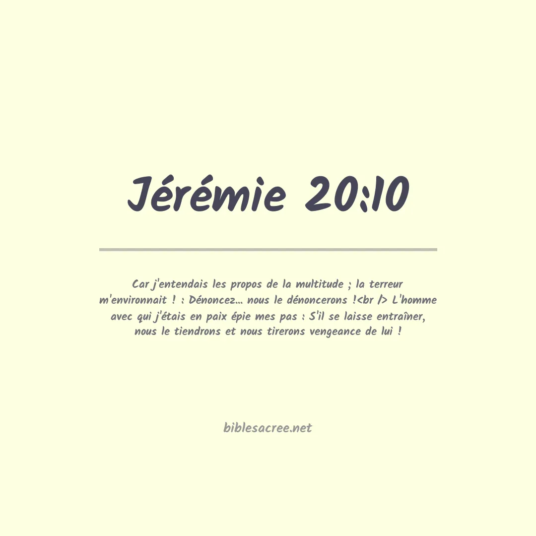 Jérémie - 20:10