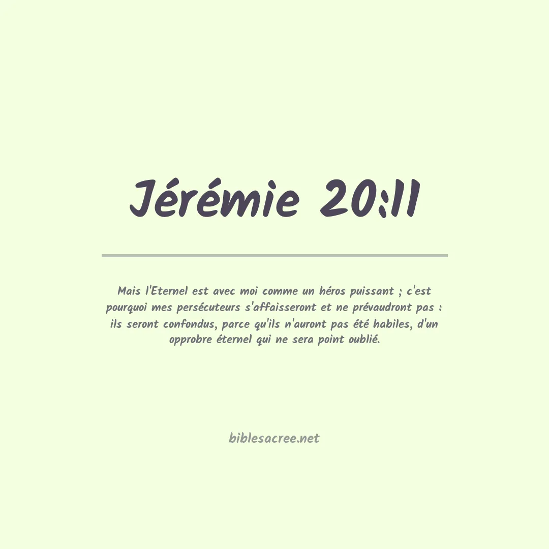 Jérémie - 20:11