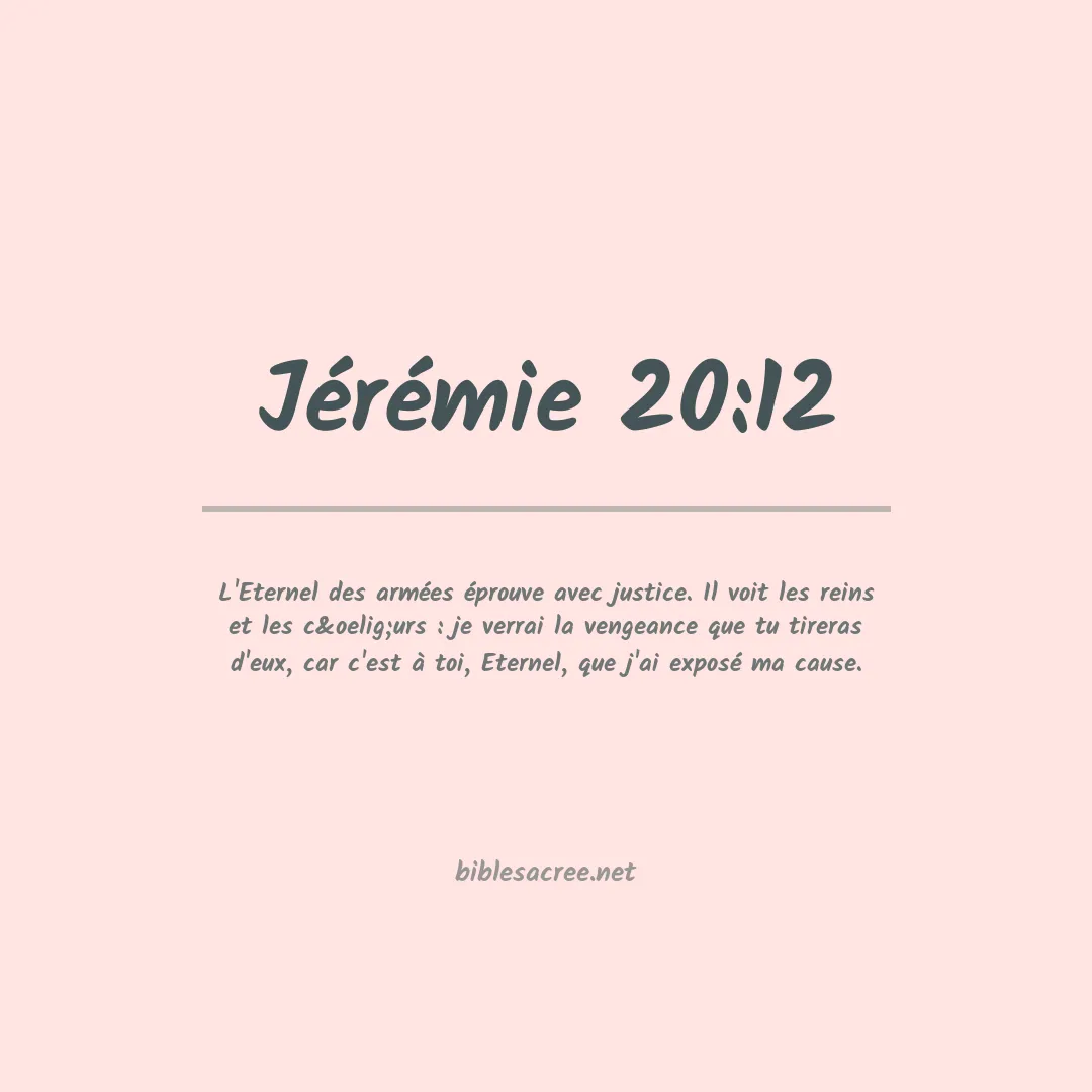 Jérémie - 20:12