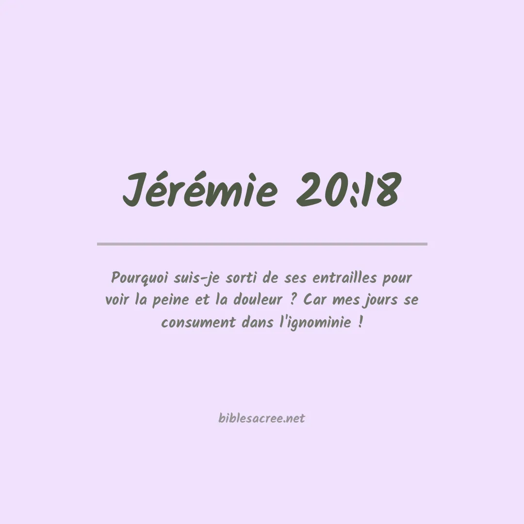 Jérémie - 20:18