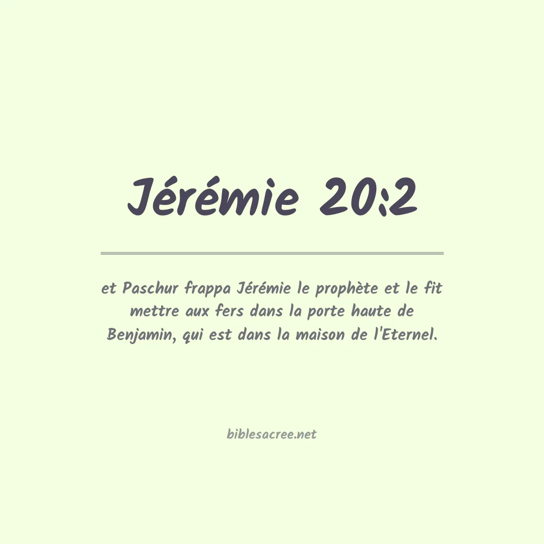 Jérémie - 20:2