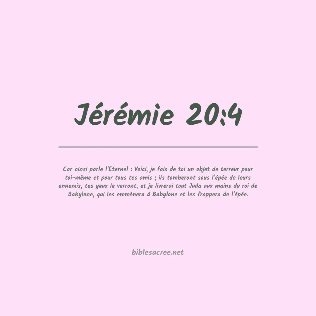 Jérémie - 20:4