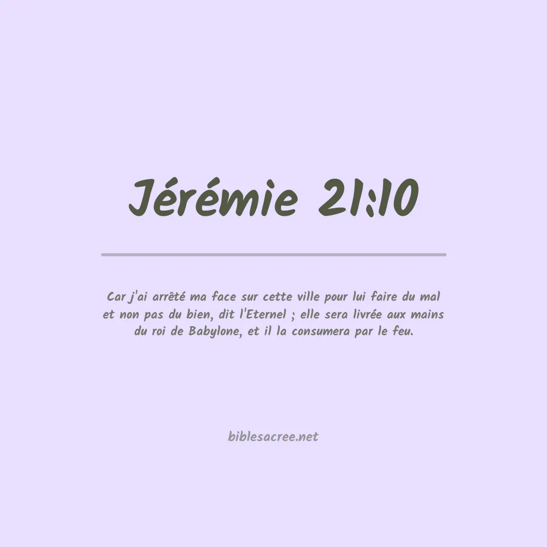 Jérémie - 21:10