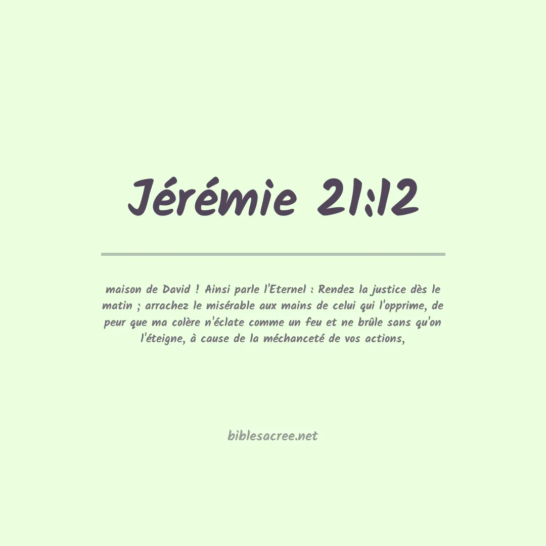 Jérémie - 21:12