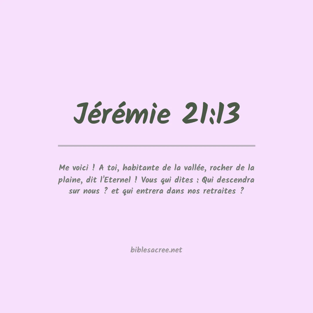 Jérémie - 21:13