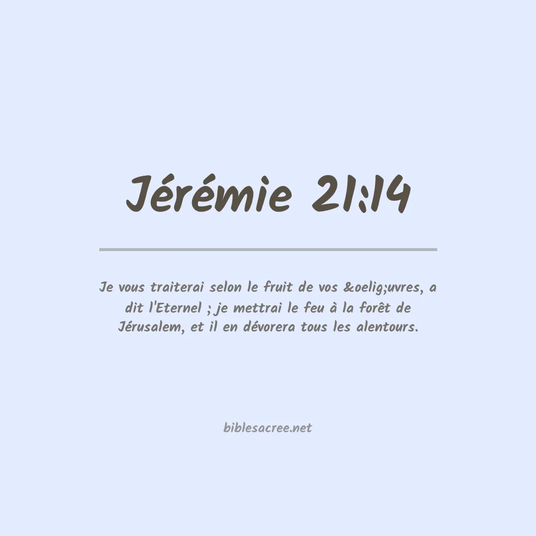 Jérémie - 21:14