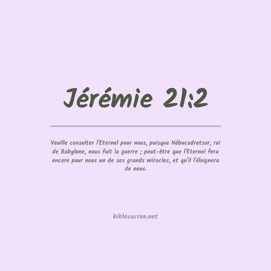 Jérémie - 21:2