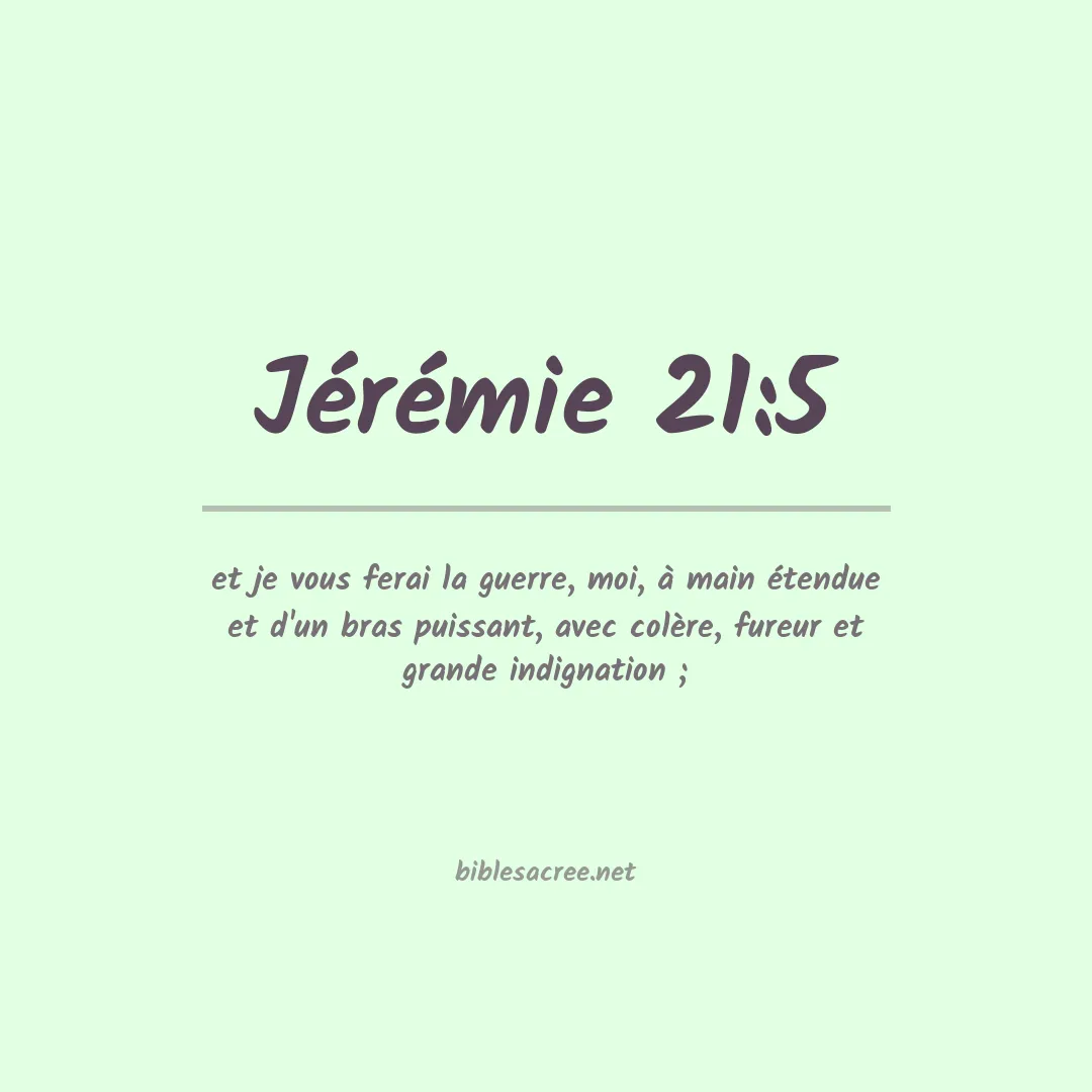 Jérémie - 21:5