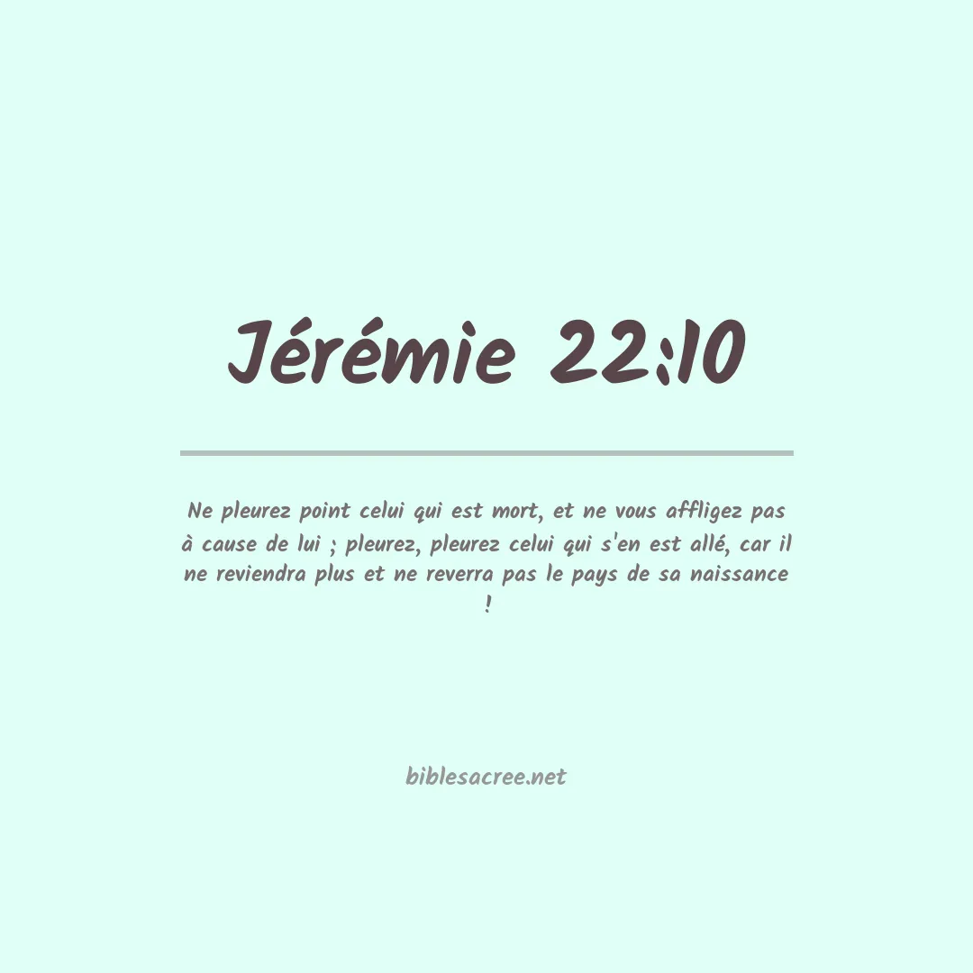 Jérémie - 22:10