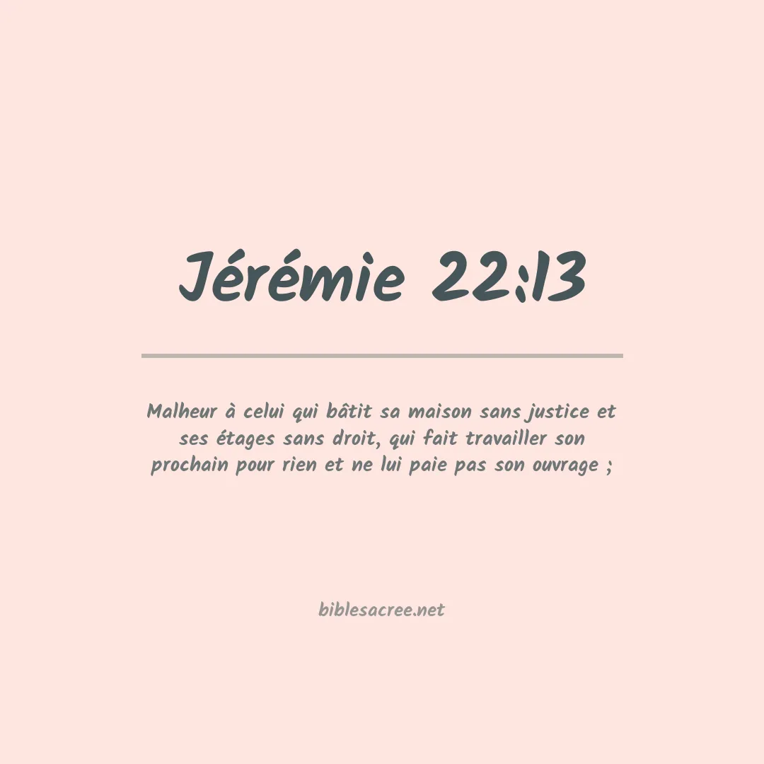 Jérémie - 22:13