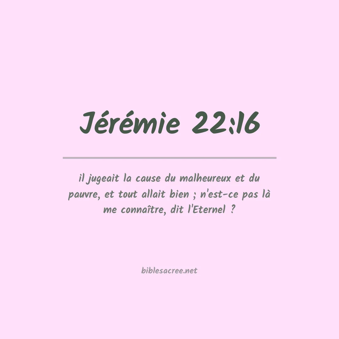 Jérémie - 22:16