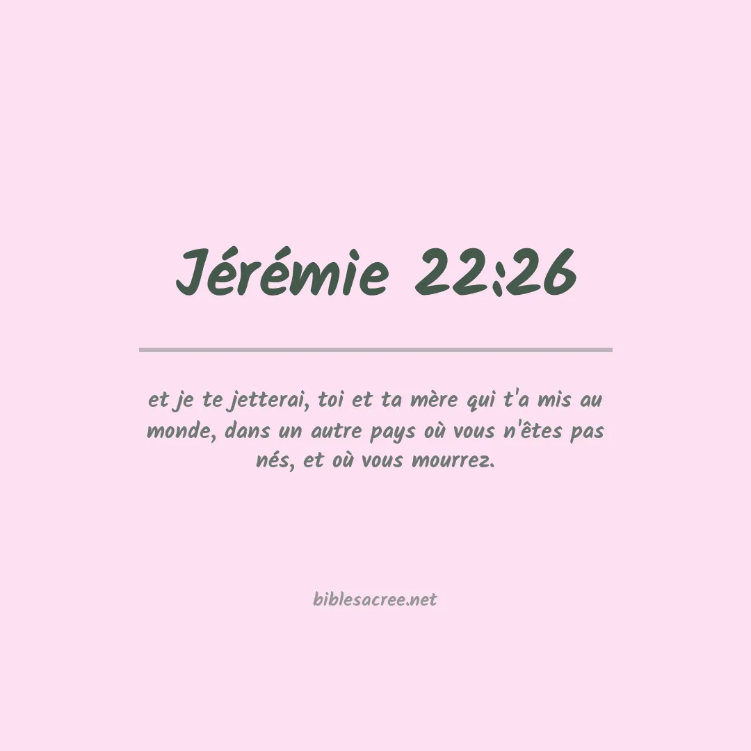 Jérémie - 22:26