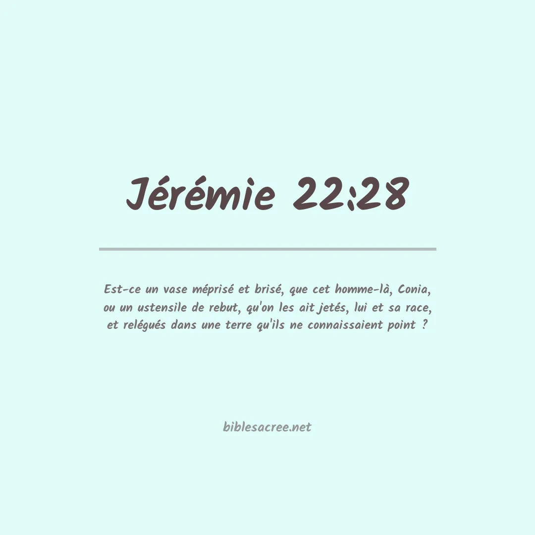 Jérémie - 22:28