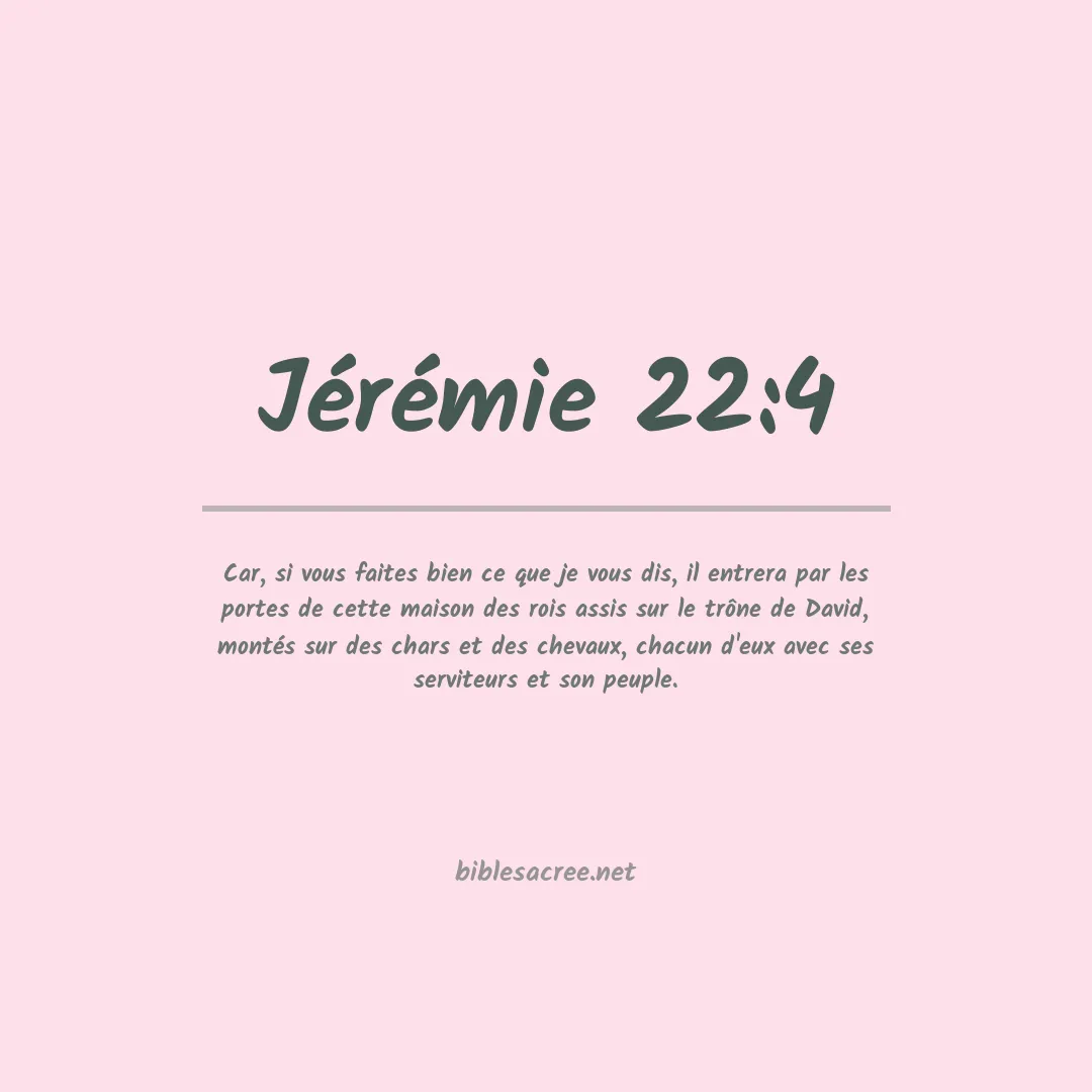 Jérémie - 22:4