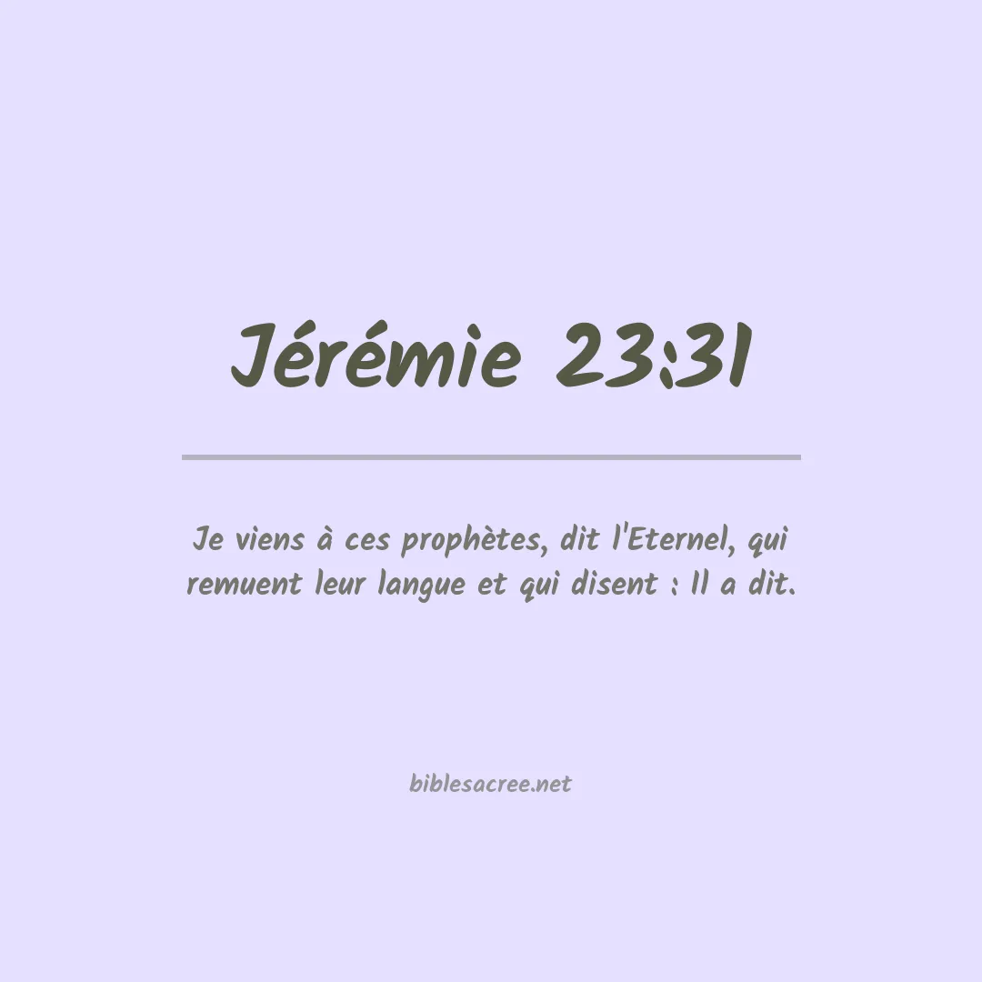 Jérémie - 23:31