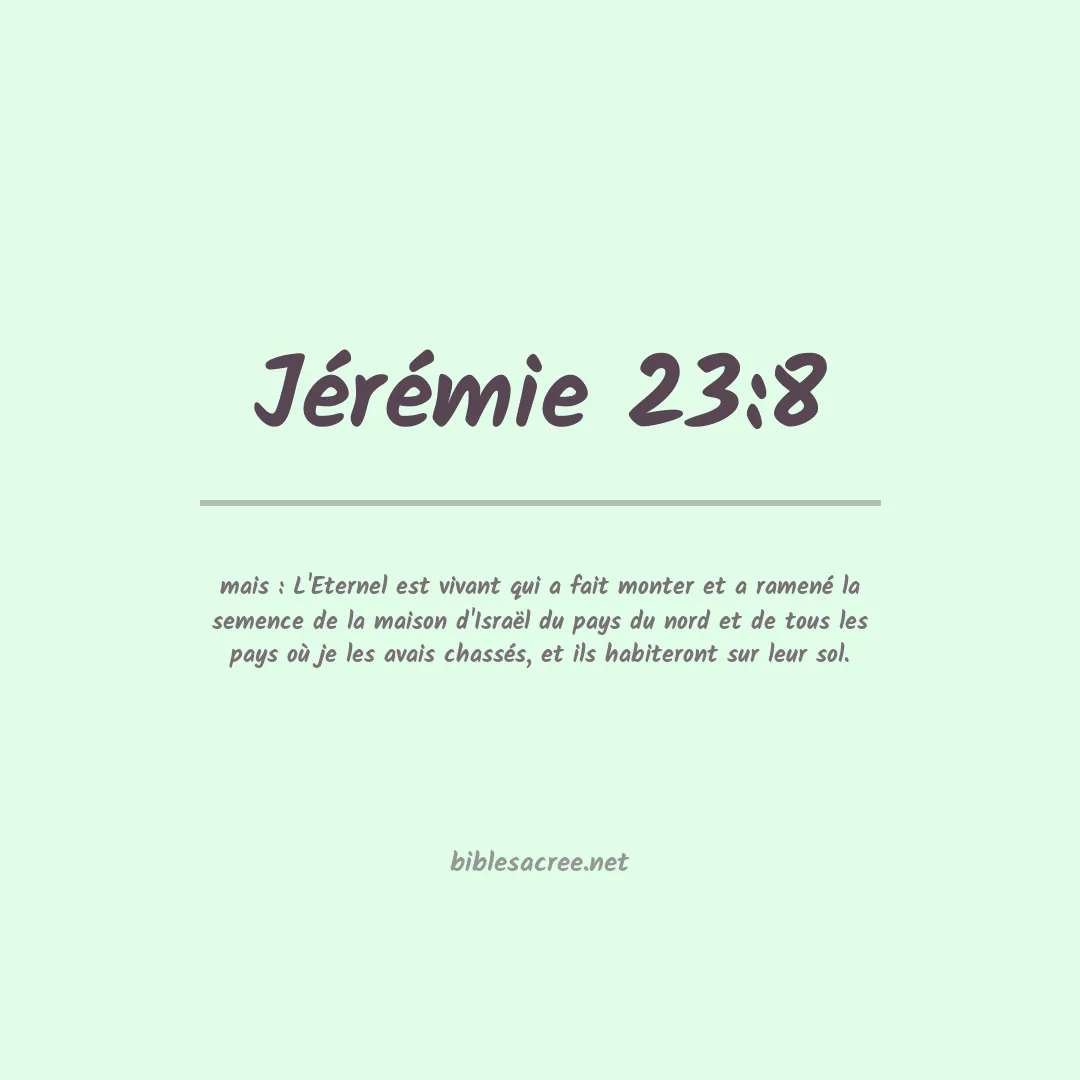 Jérémie - 23:8