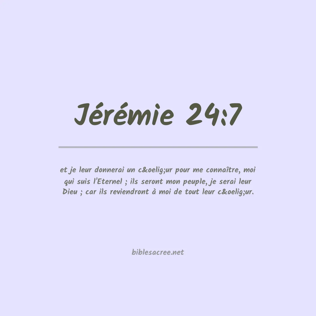 Jérémie - 24:7