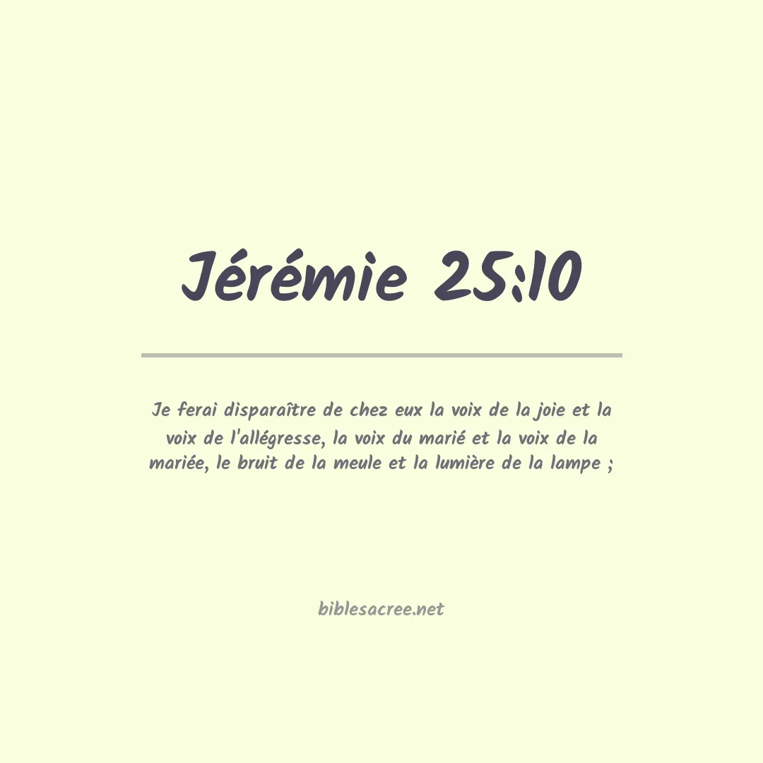 Jérémie - 25:10