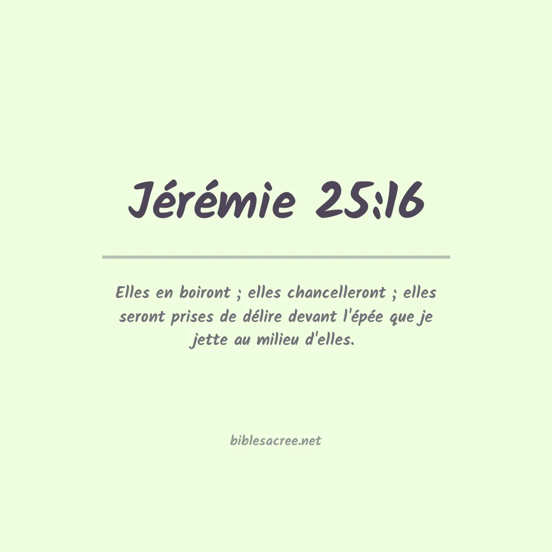 Jérémie - 25:16