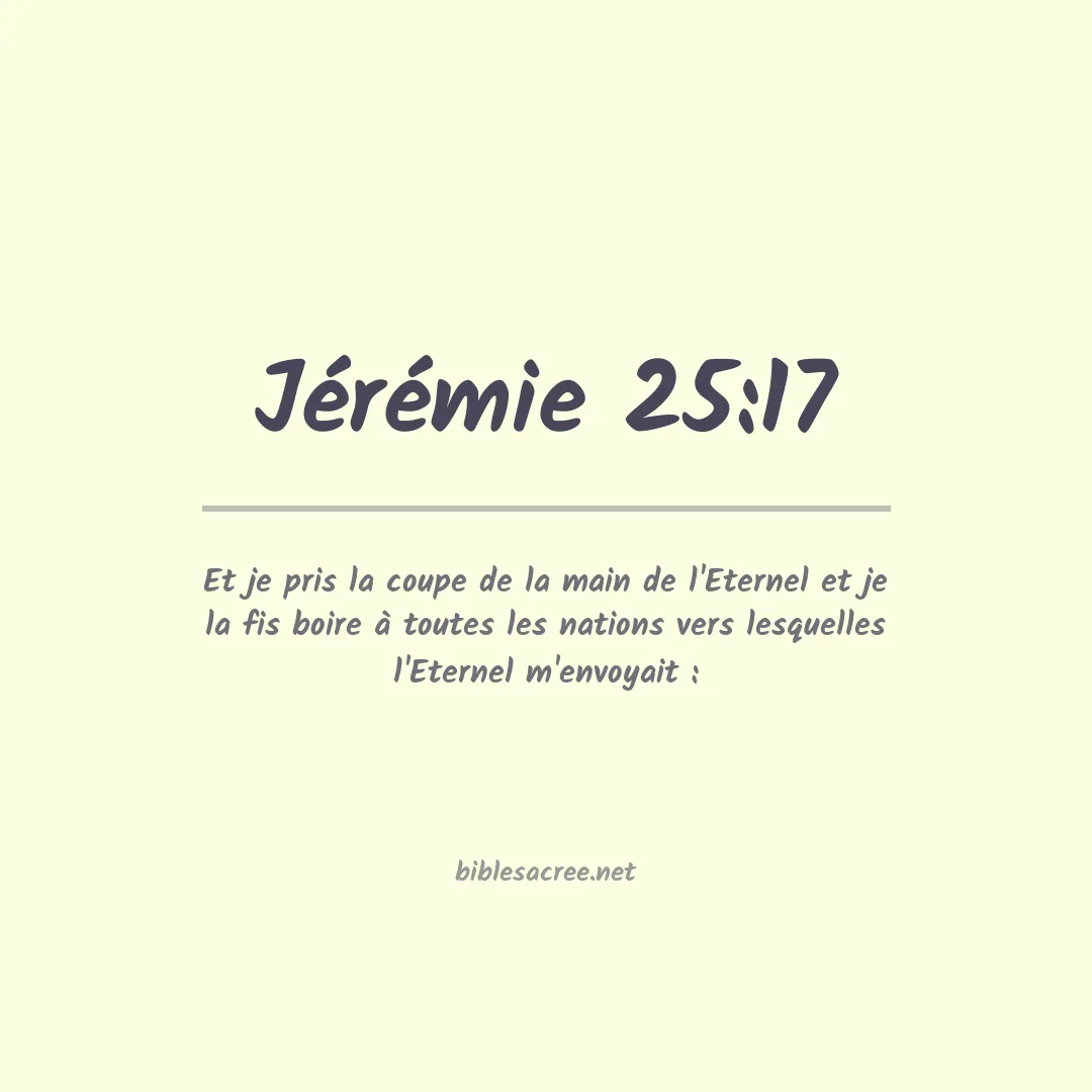 Jérémie - 25:17