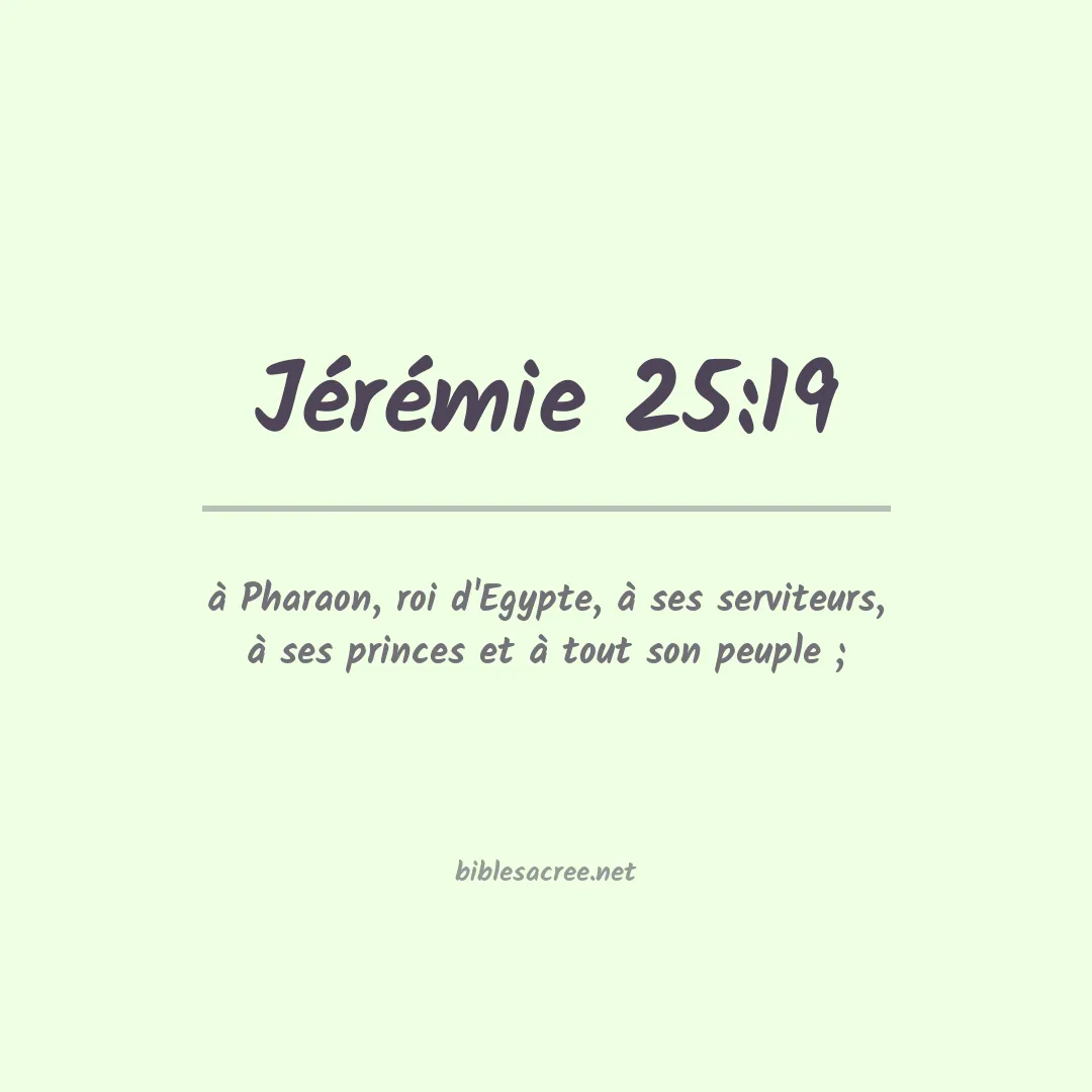 Jérémie - 25:19