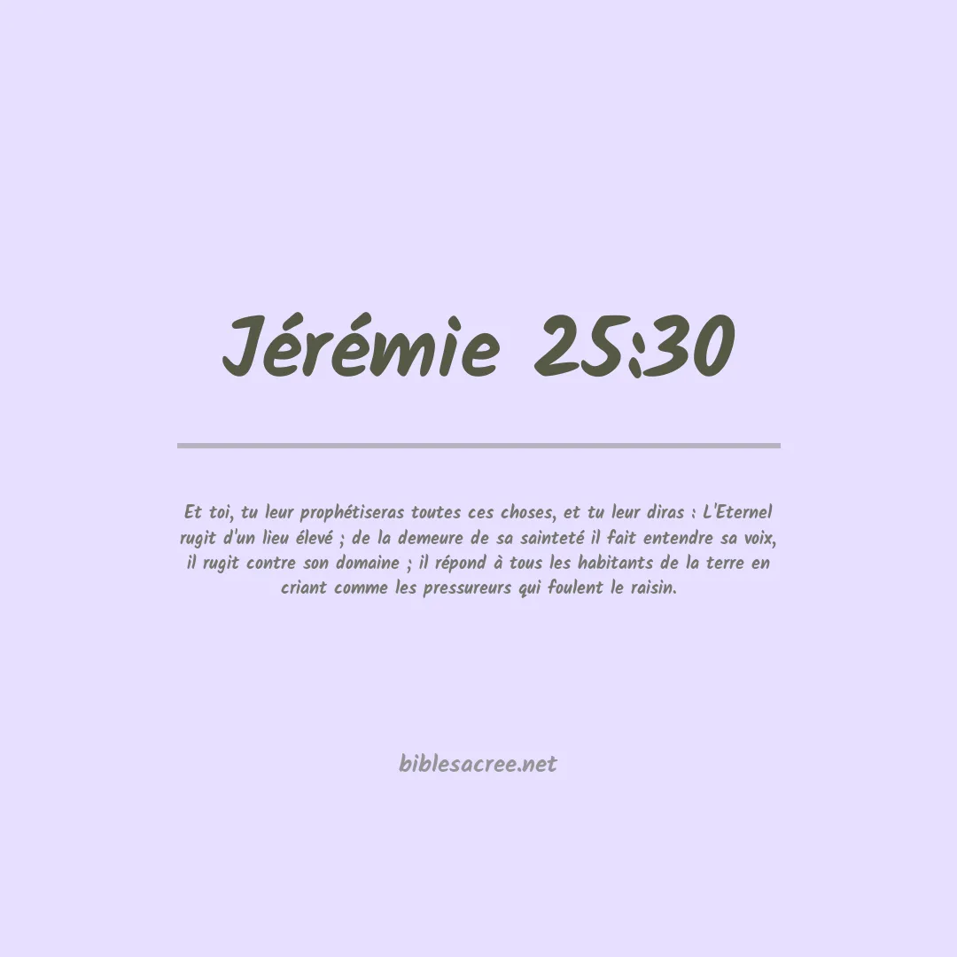 Jérémie - 25:30