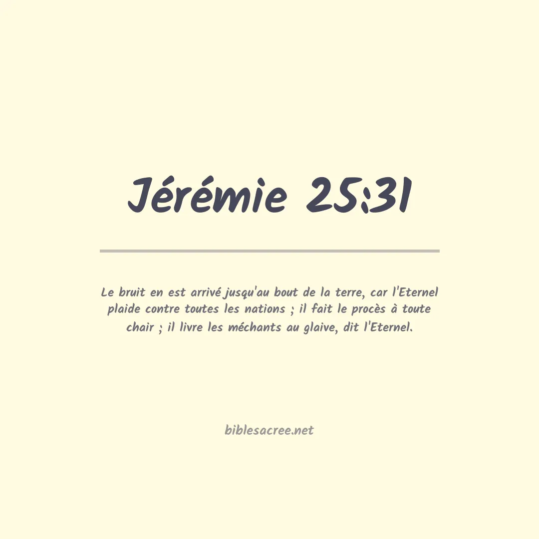 Jérémie - 25:31