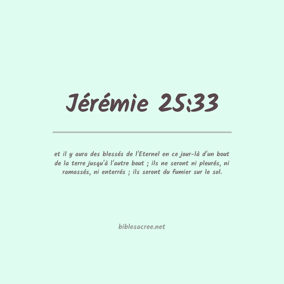 Jérémie - 25:33