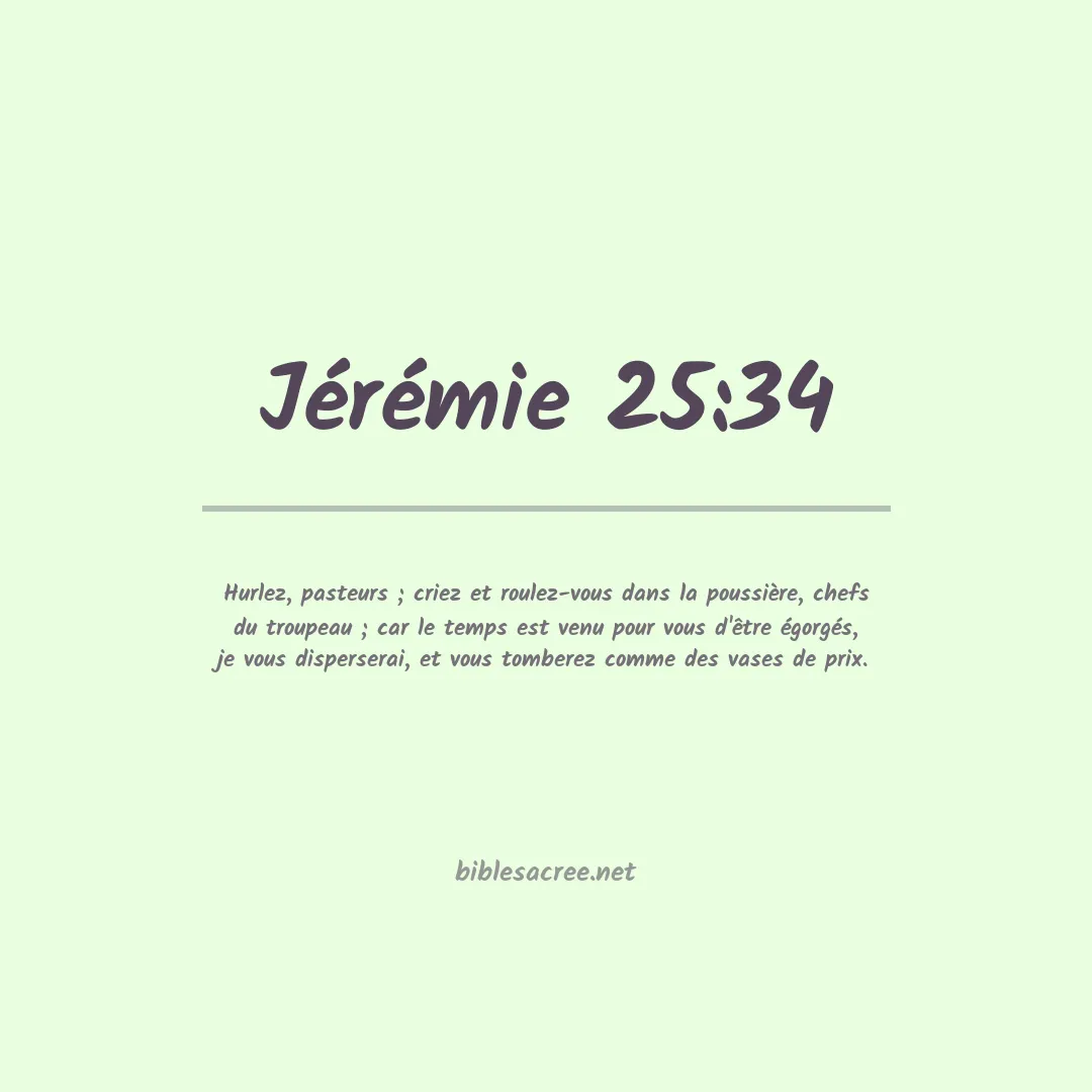 Jérémie - 25:34