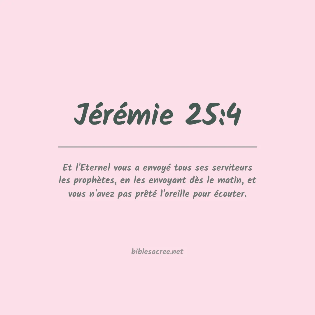 Jérémie - 25:4