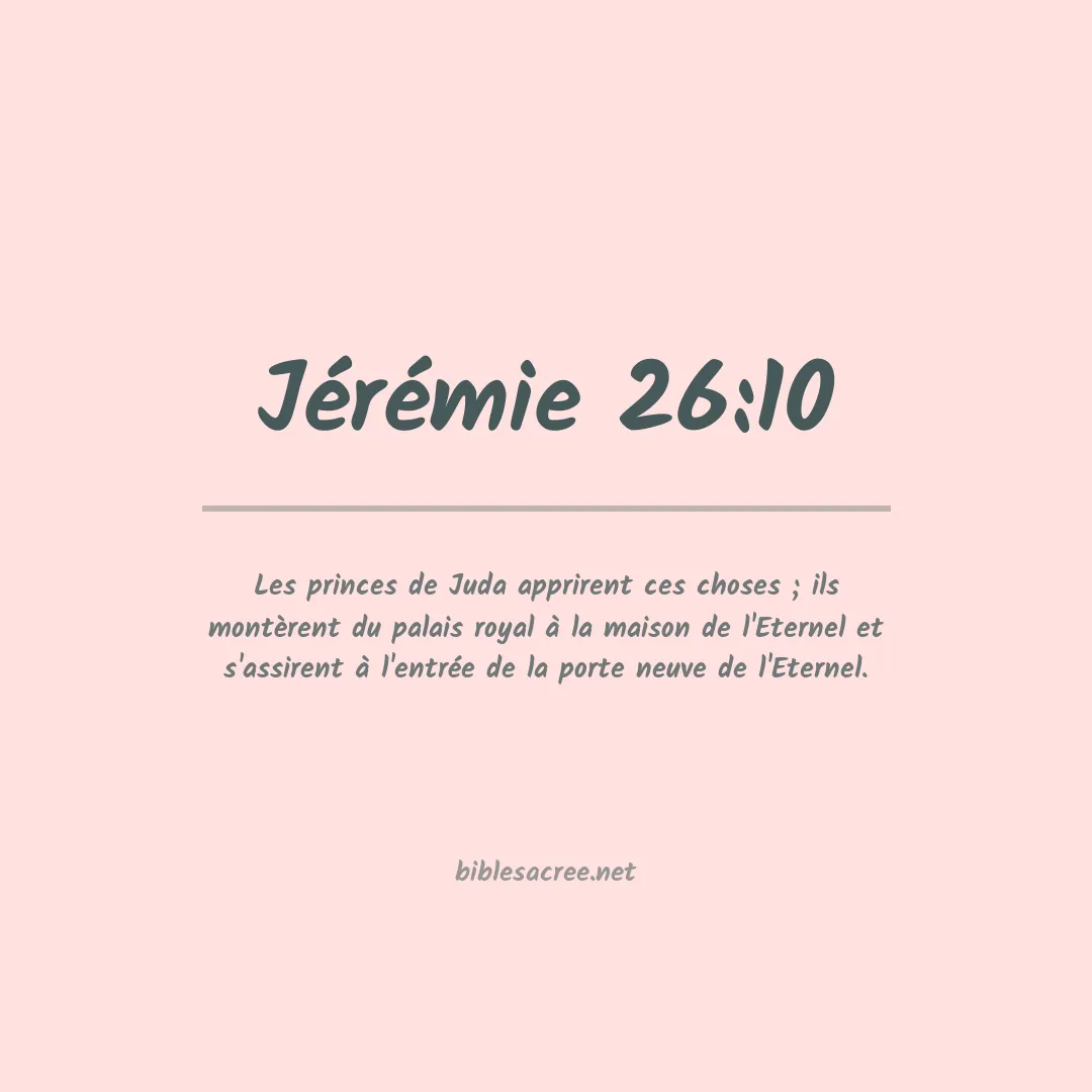 Jérémie - 26:10