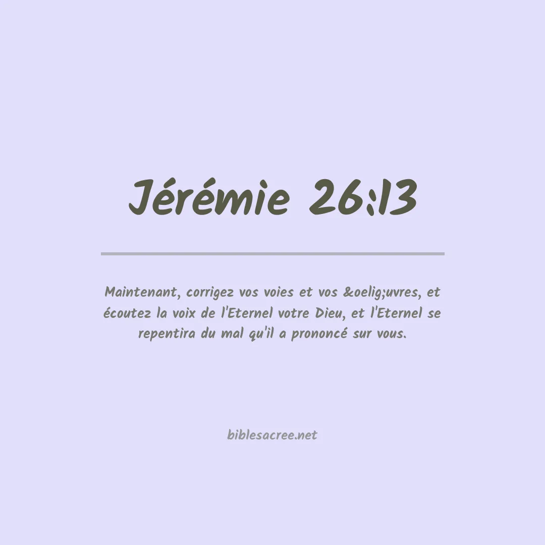 Jérémie - 26:13