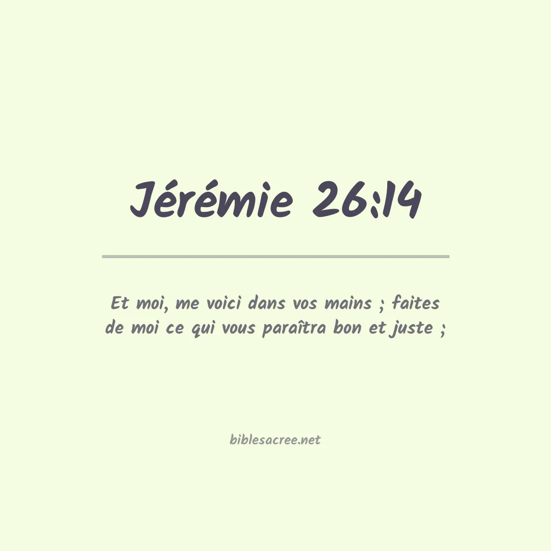 Jérémie - 26:14