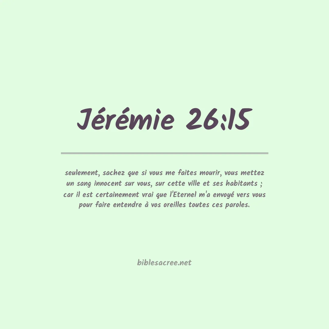 Jérémie - 26:15