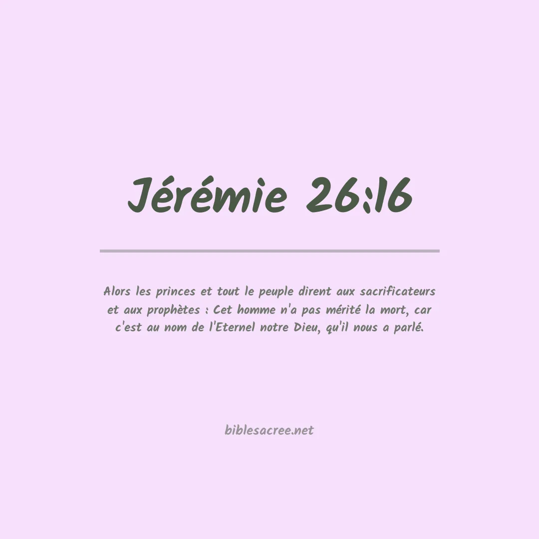 Jérémie - 26:16