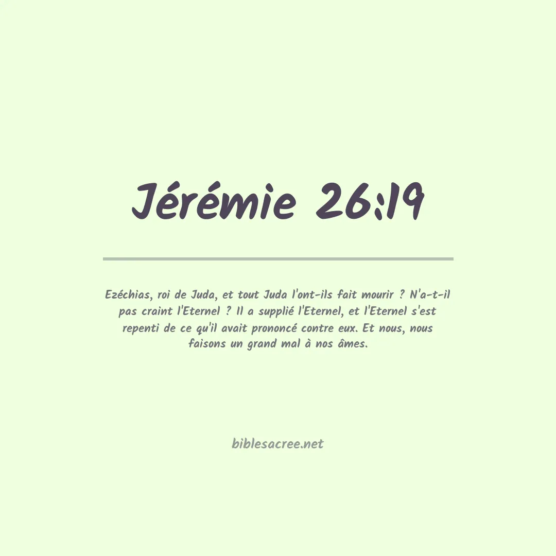 Jérémie - 26:19
