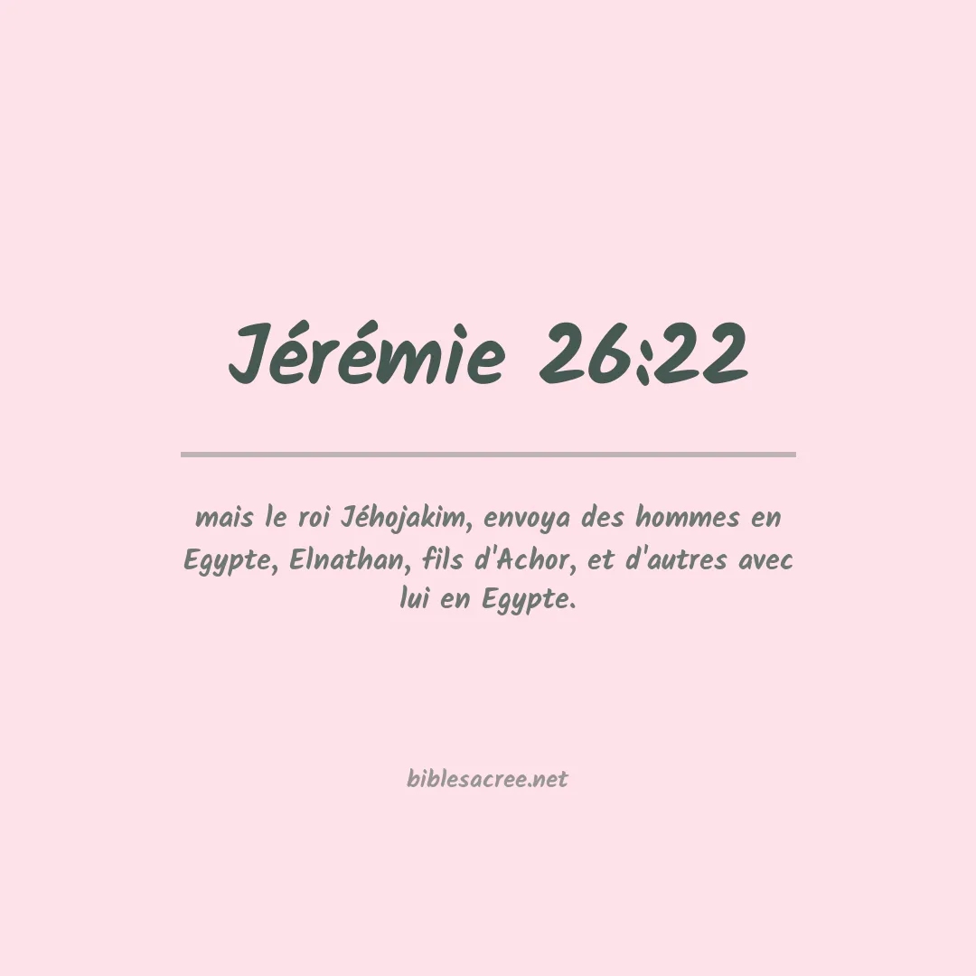 Jérémie - 26:22