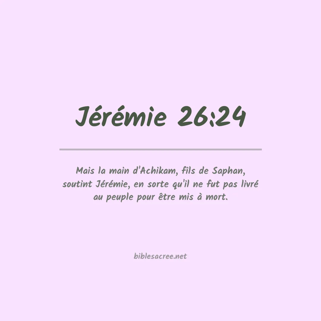 Jérémie - 26:24