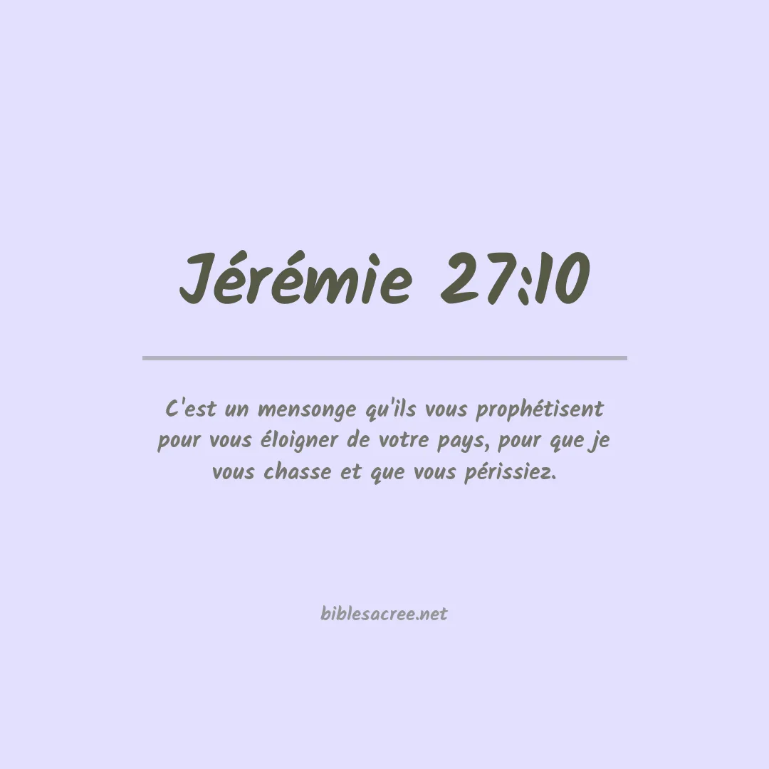 Jérémie - 27:10