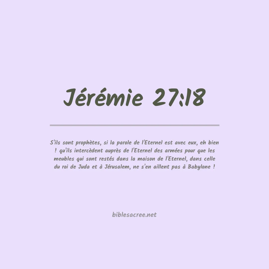 Jérémie - 27:18