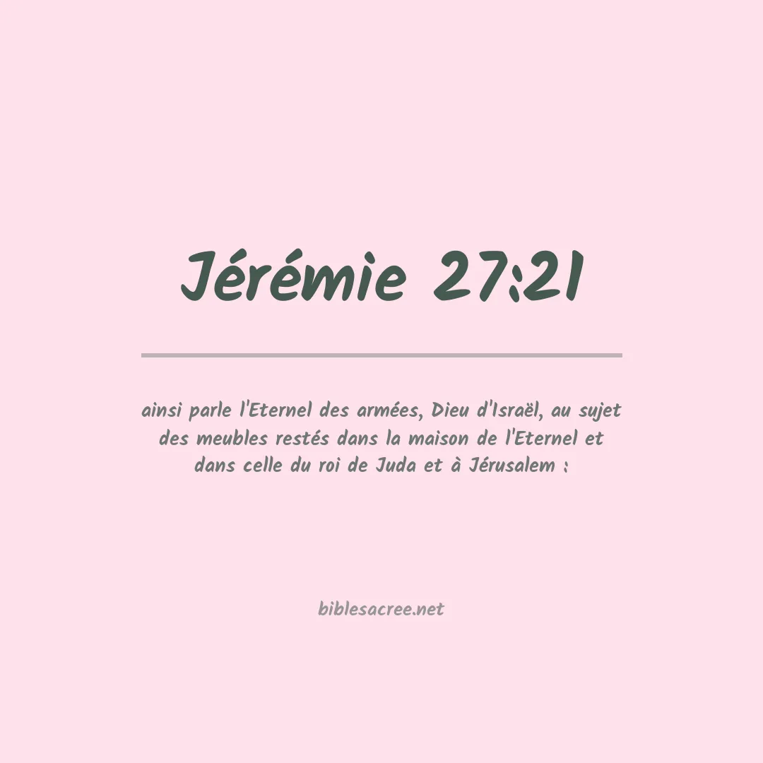 Jérémie - 27:21