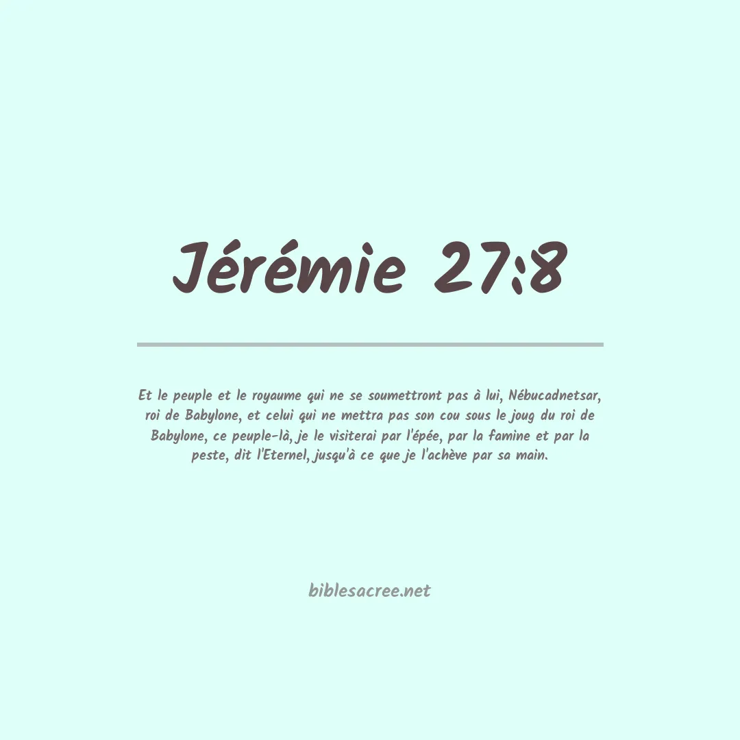 Jérémie - 27:8