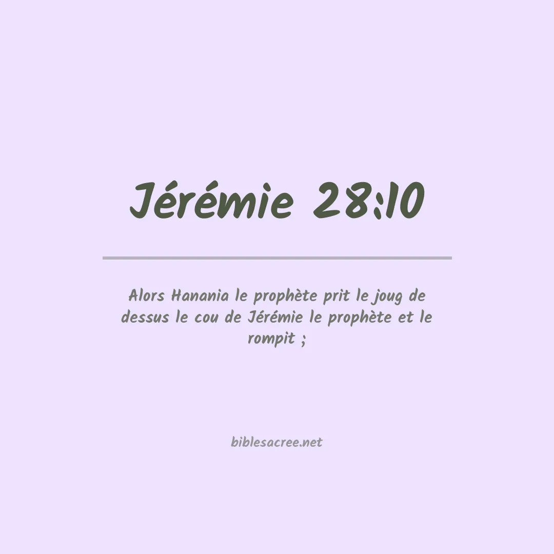 Jérémie - 28:10