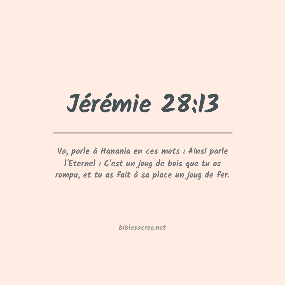 Jérémie - 28:13