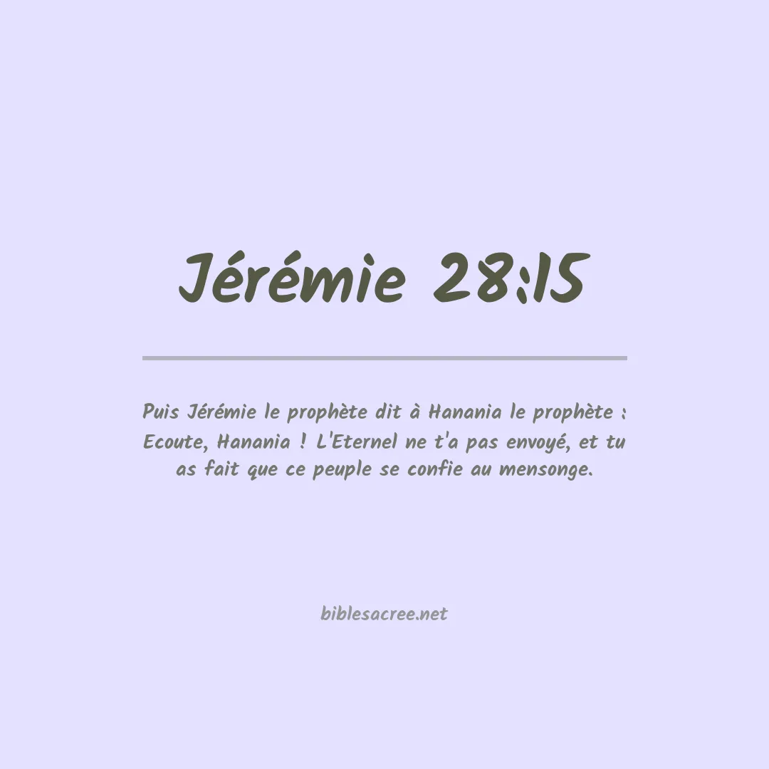 Jérémie - 28:15