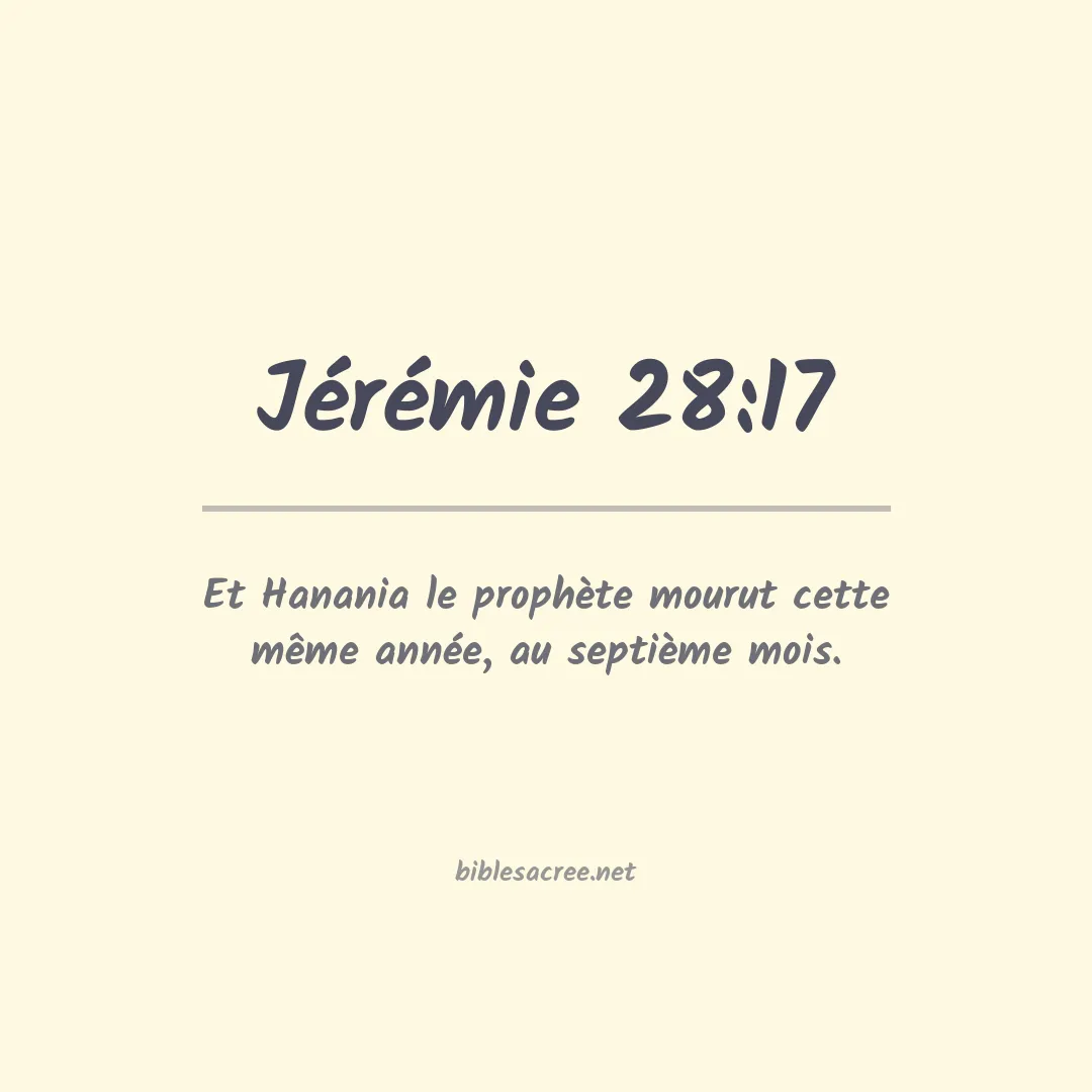 Jérémie - 28:17