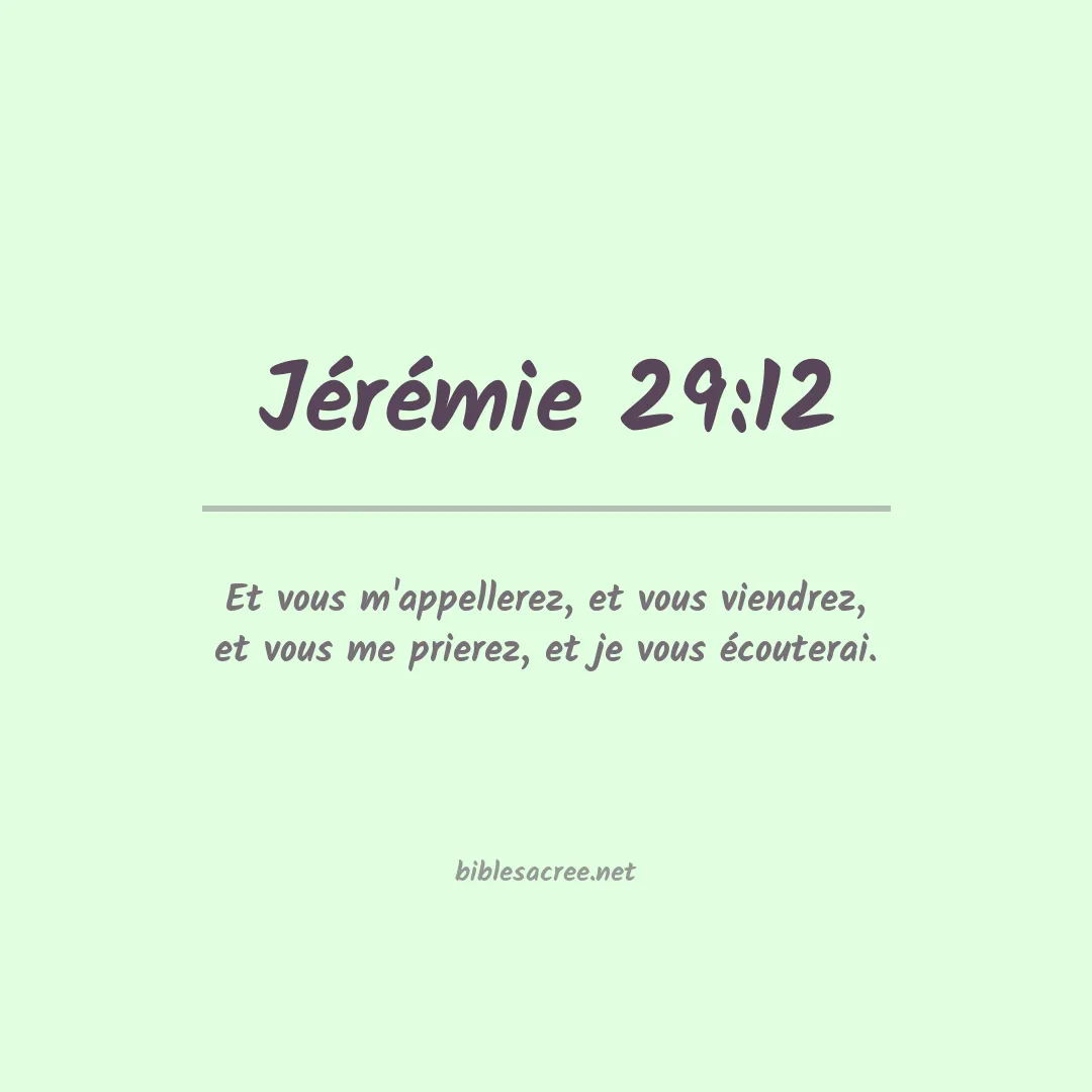 Jérémie - 29:12